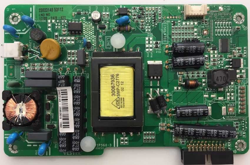 17IPS60-3 fonte de alimentaçao tv led electronia ld24 lv