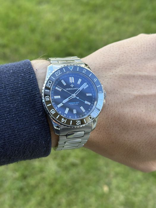 OKAZJA!!! Venezianico Nereide GMT Ceratung z dodatkowym paskiem!