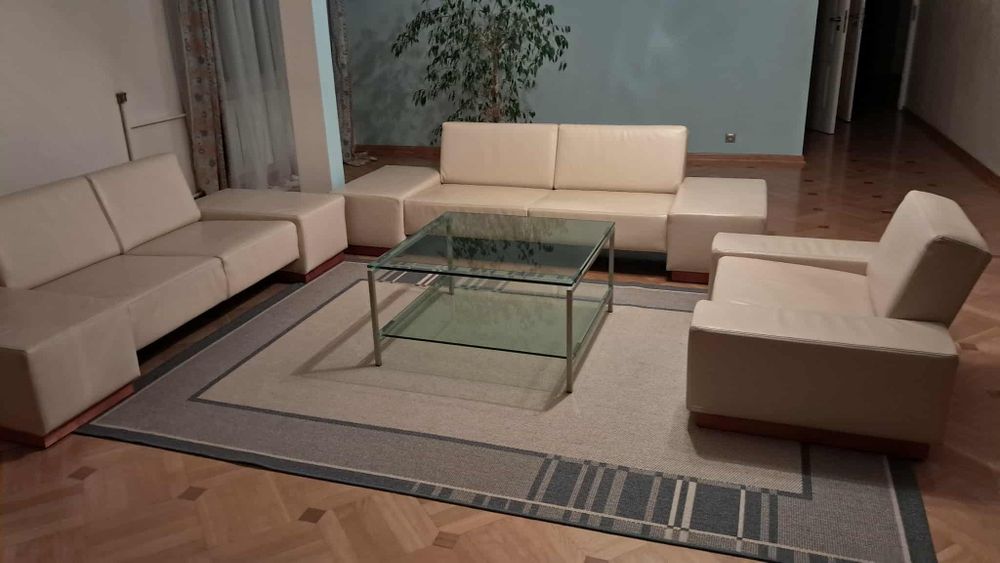 Komplet wypoczynkowy skóra