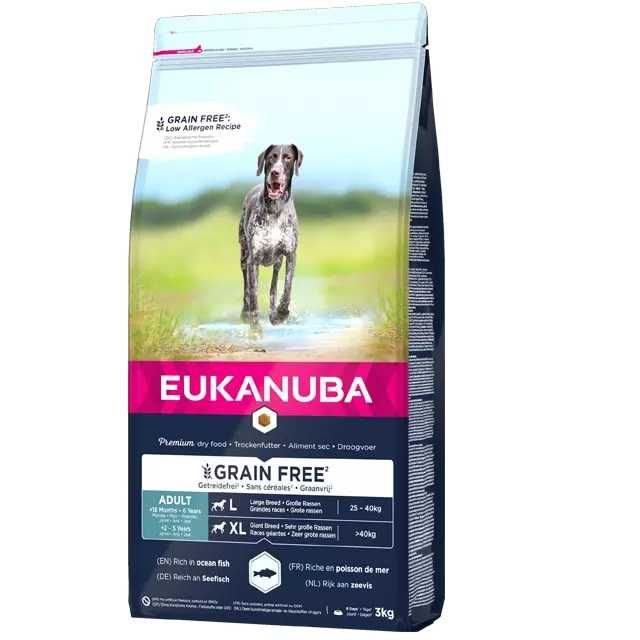 Eukanuba GRAIN FREE Puppy & Adult 12+6kg - PORTES GRÁTIS