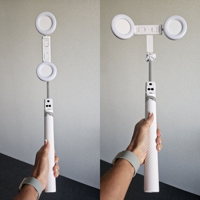 Супер длинная Селфи палка 170 см 4 в 1, лампа 2шт, штатив, пульт