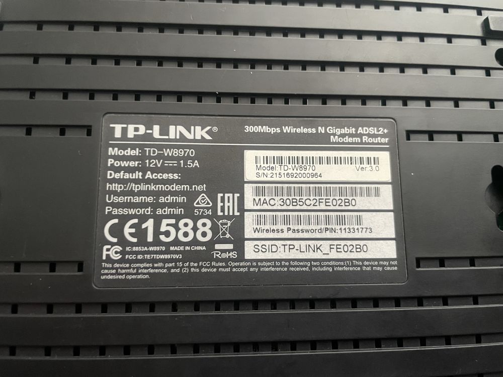 Tp link TD W8970