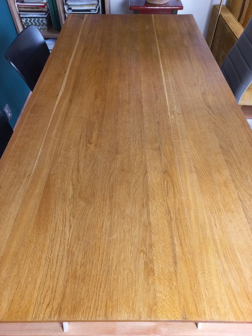 Stół drewniany dębowy duży 170