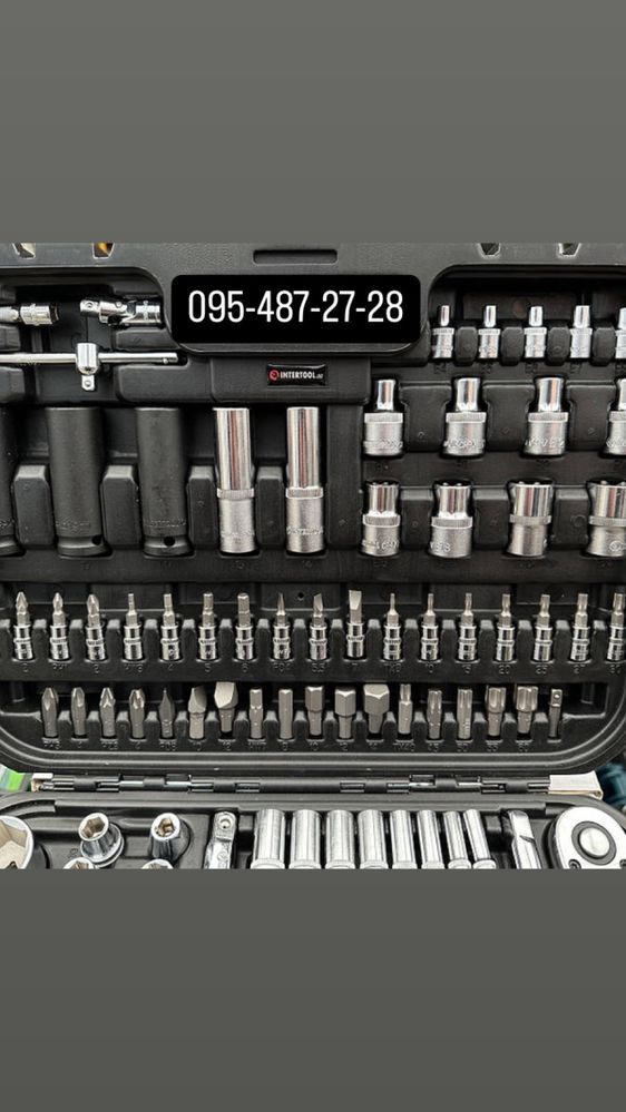 Набір інструментів на 111 од. INTERTOOL ET-8111 з ударними головками