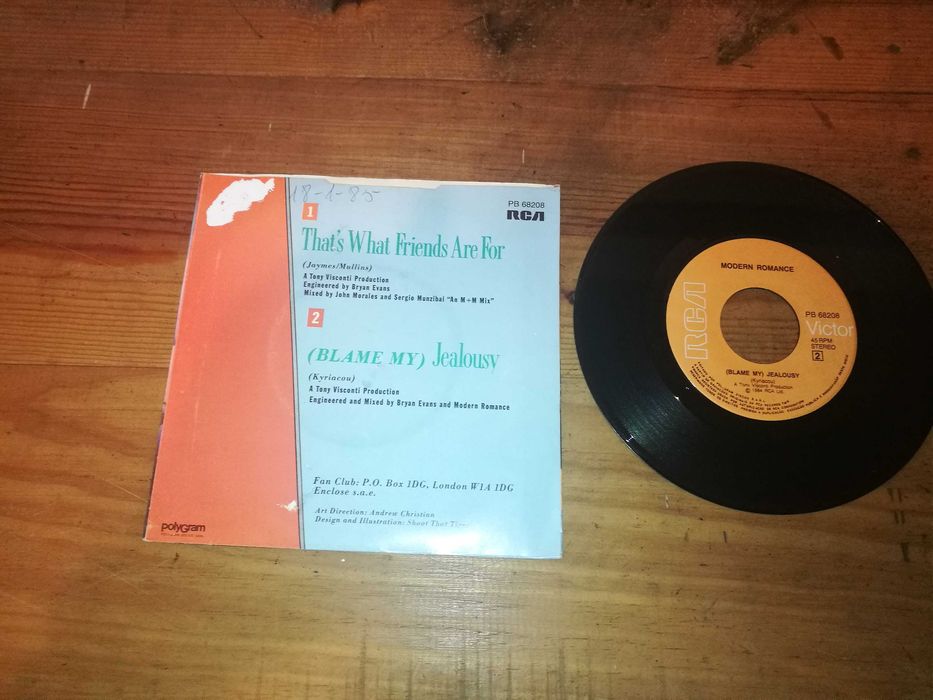 MODERN ROMANCE - That's What Friends Are For SINGLE