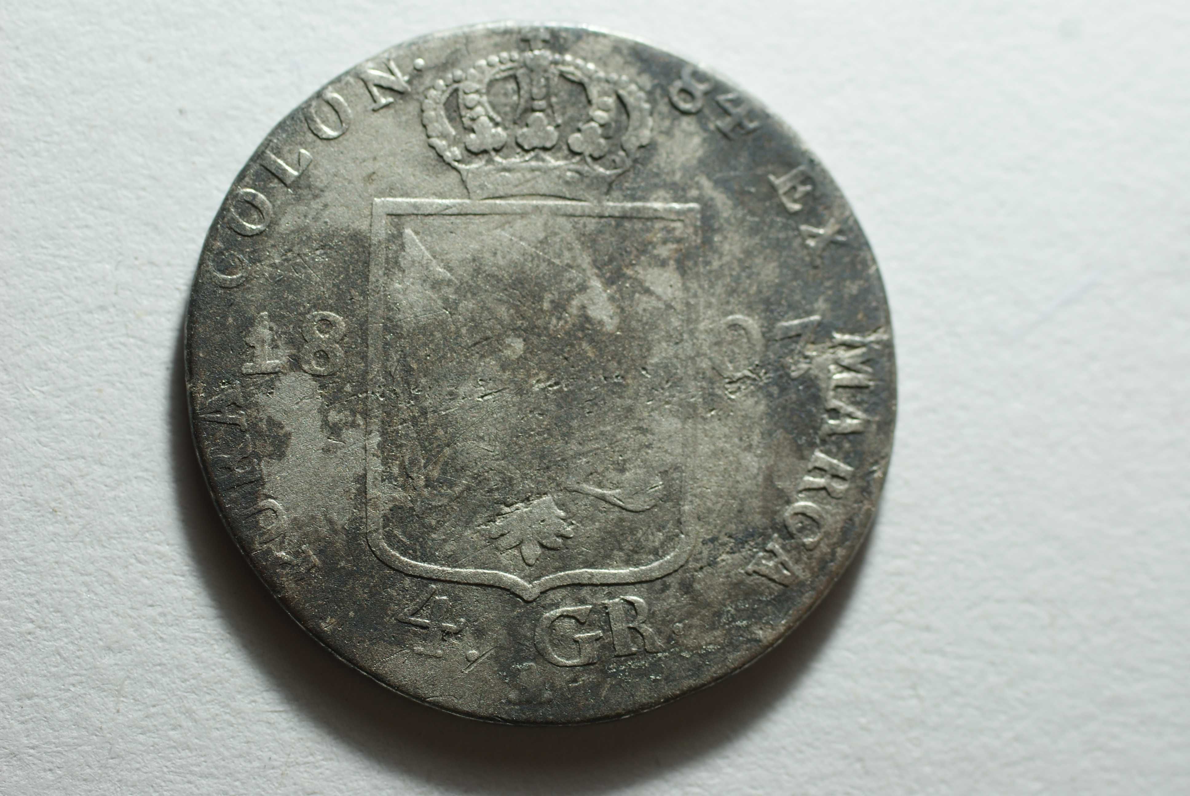 4 grosze 1807 Fryderyk Wilhelm III Prusy Berlin