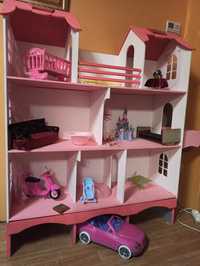 Ляльковий будинок з дерева для Барбі  + меблі