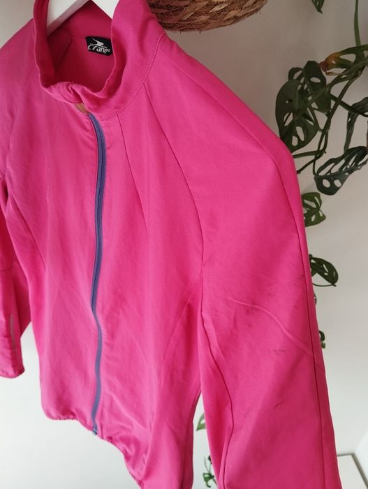 Cienka kurtka do biegania, jesienna, wiosenna, letnia, kieszonka, różo