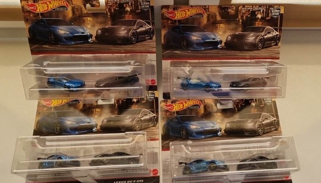 Hot Wheels Premium Pandem Subaru BRZ Lexus RC F GT3 autka