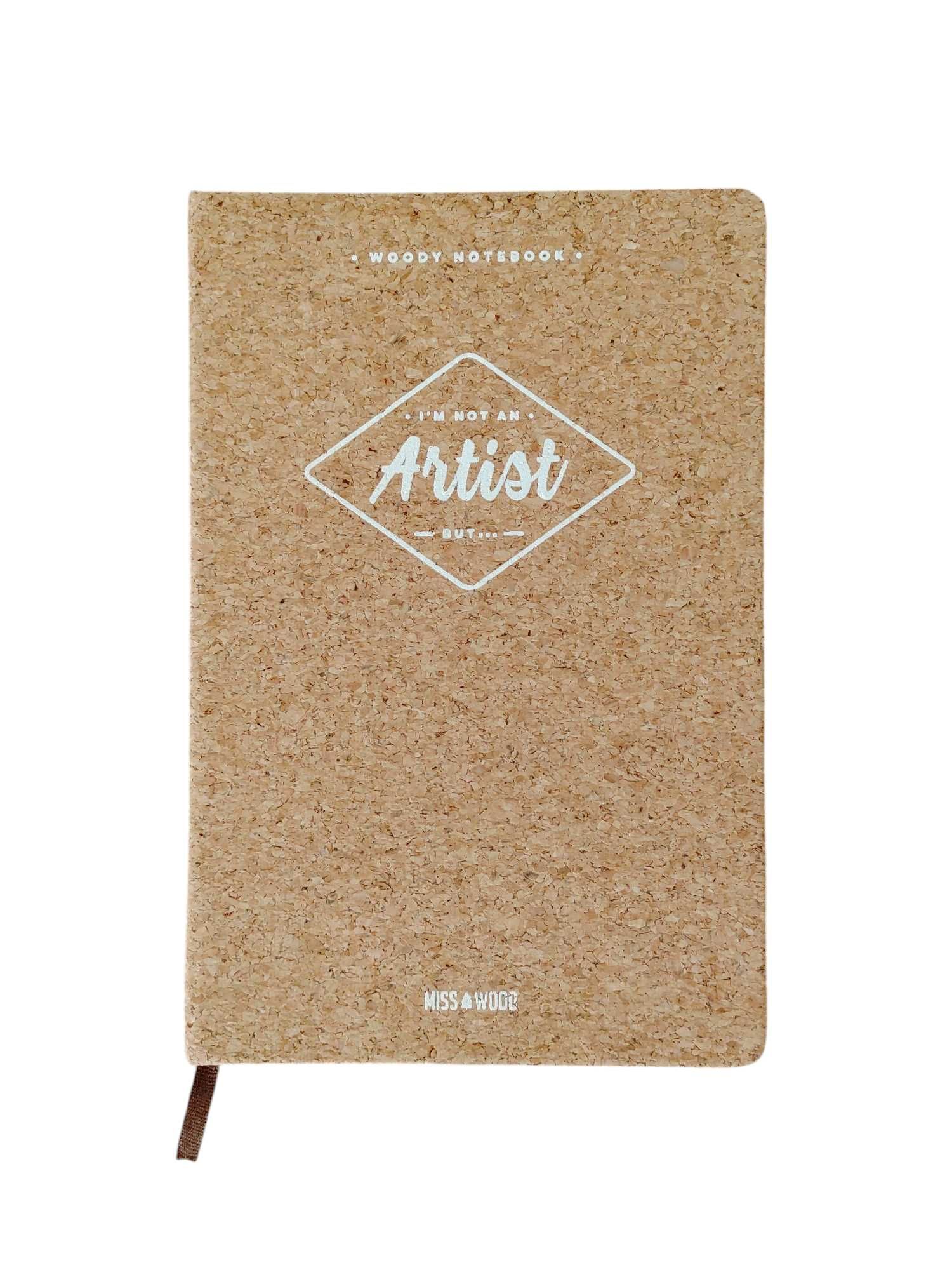 Notebook cortiça Miss Wood