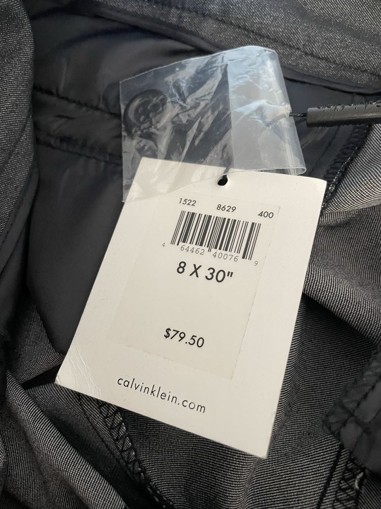 Spodnie Calvin Klein M L W32 L27 NOWE eleganckie damskie grafitowe
