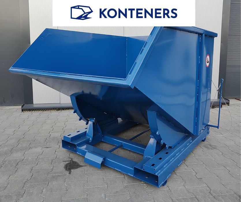 Kontener na złom / odpady produkcyjne/ samowyładowczy 1m3/ Koleba