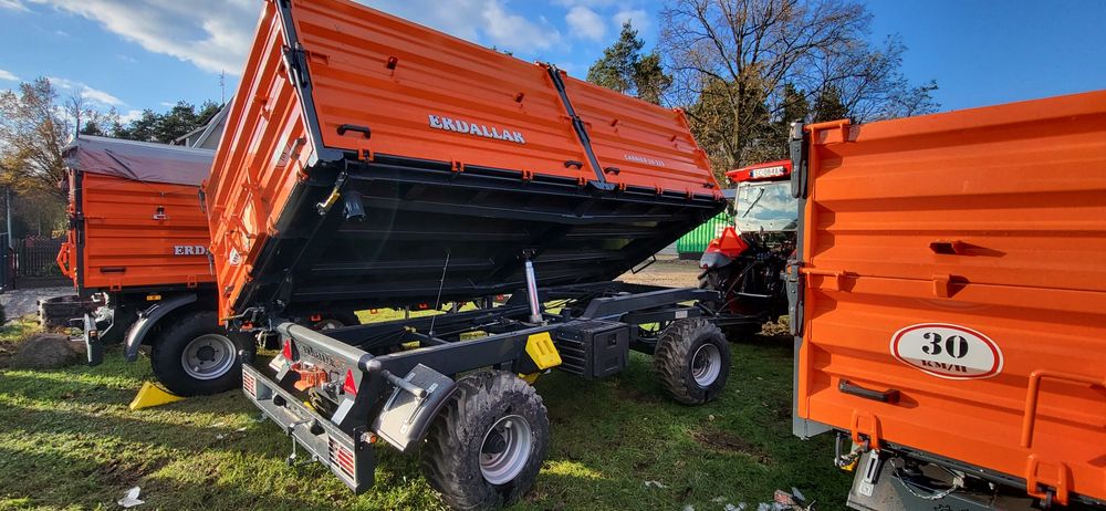 NOWA przyczepa rolnicza dwuosiowa wywrotka trójstronna 10ton oryginał