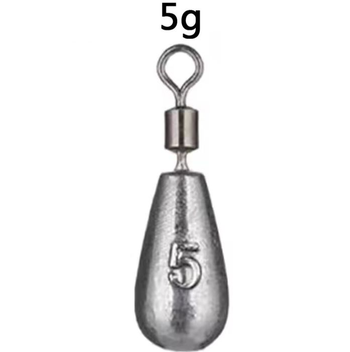 Ciężarek wędkarski 5g z krętlikiem / łezka