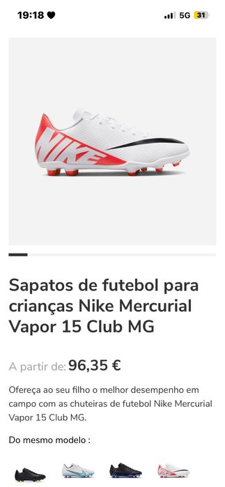 Chuteiras de futebol Nike MERCURIAL VAPOR 15 CLUB MG