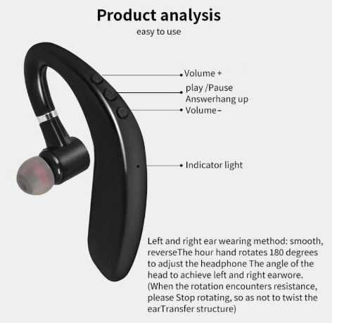 S109 Bluetooth-гарнитура Бизнес-модель