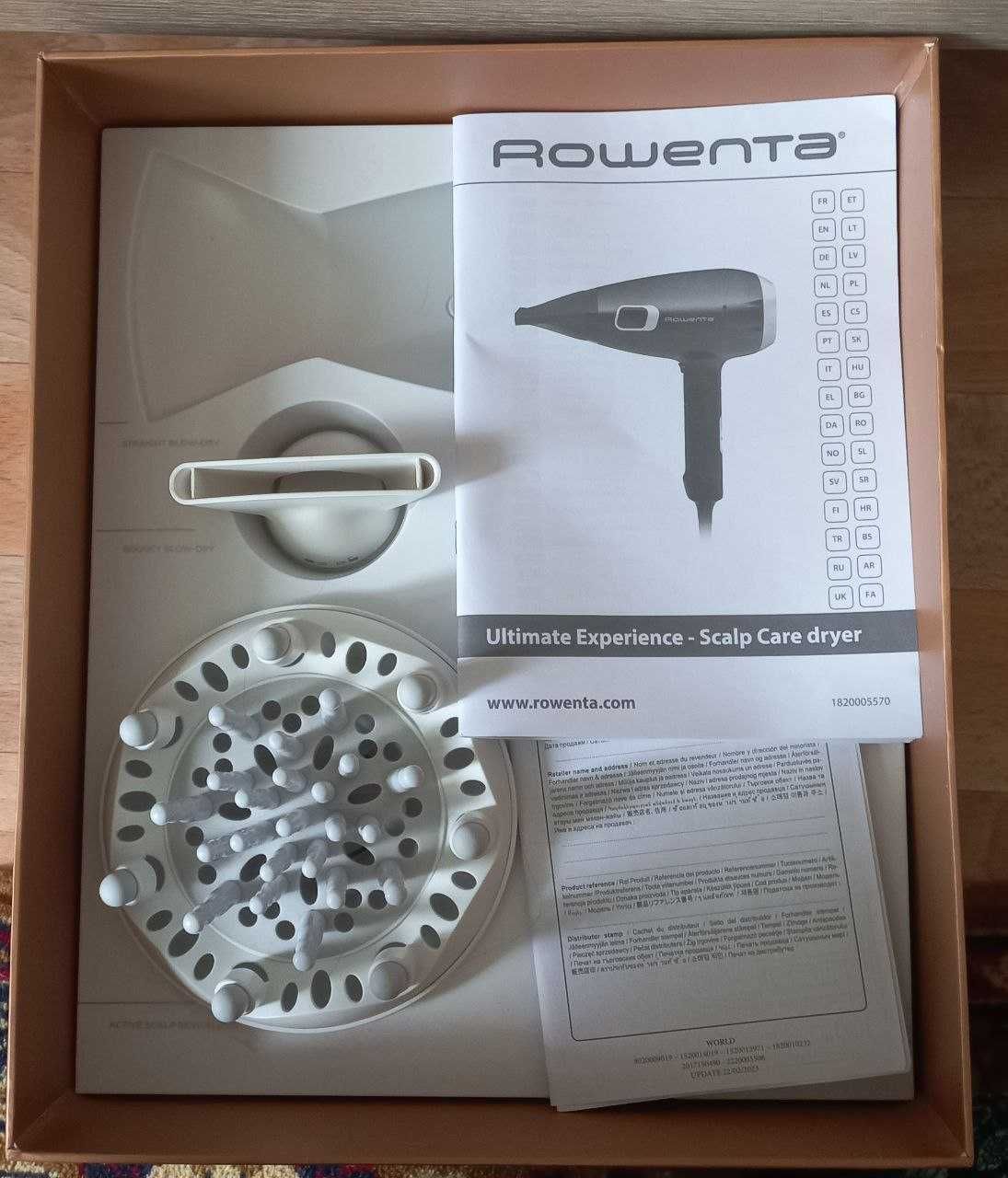 Rowenta - Фен ULTIMATE EXPERIENCE 2200W/230V білий