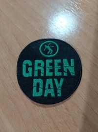 Emblema / Patch dos Green Day verde e preto