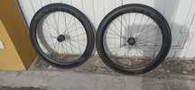 Rodas Carbono bicicleta estrada.