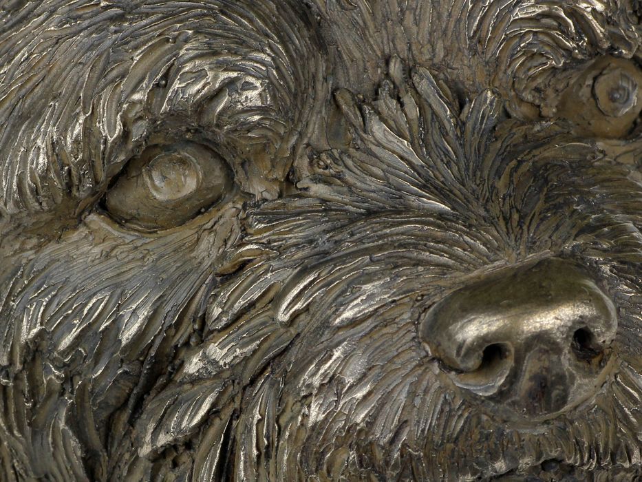 Norwich Terrier głowa na kamieniu Art-Dog