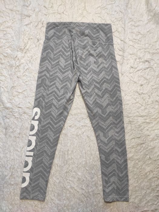 Spodnie dresy legginsy Adidas rozmiar S szare
