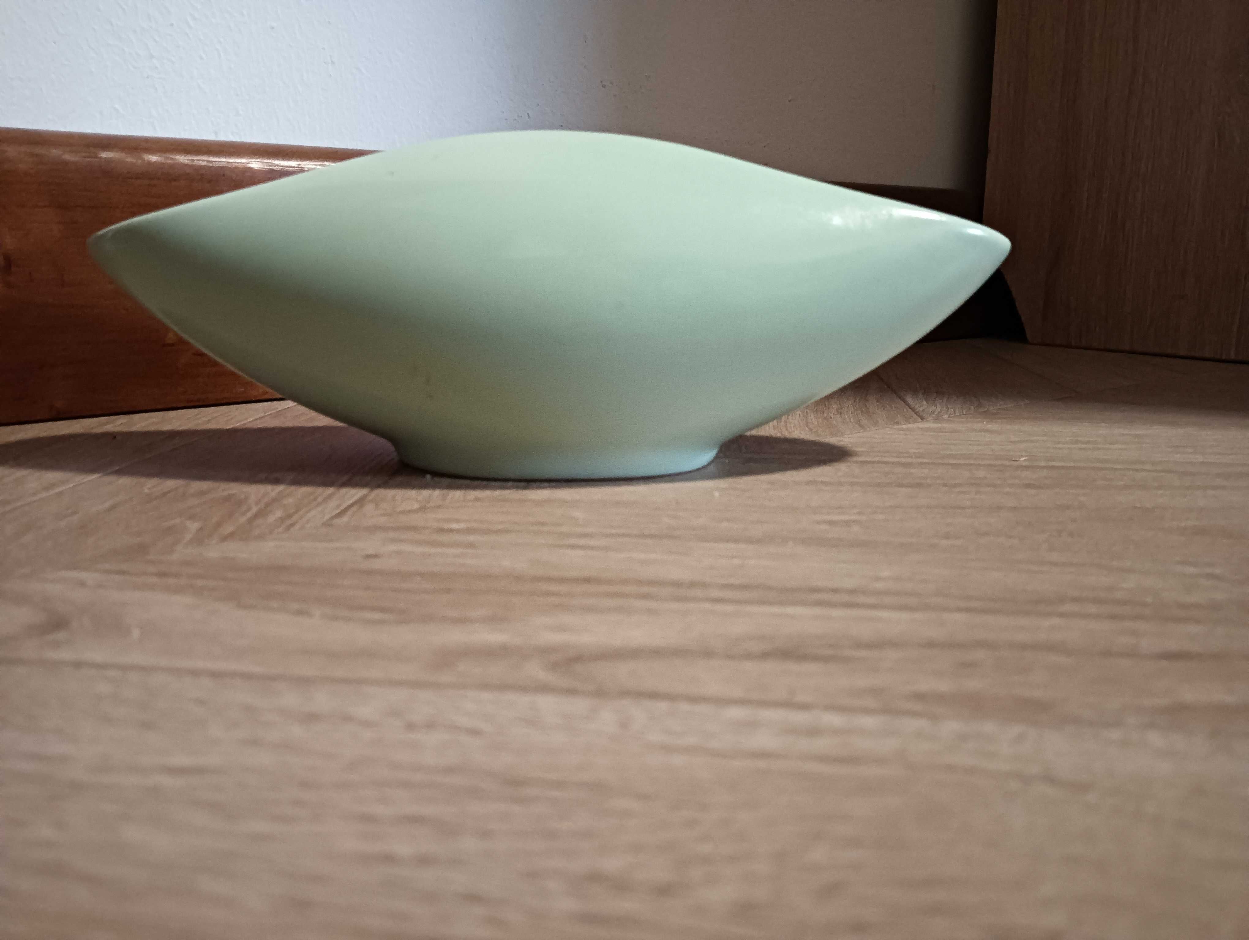 Naczynie ceramiczne miętowe wazon
