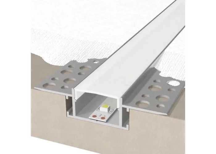 Профіль для стрічки LED алюмінієвий накладний анод ЛП7 6.5х15.5