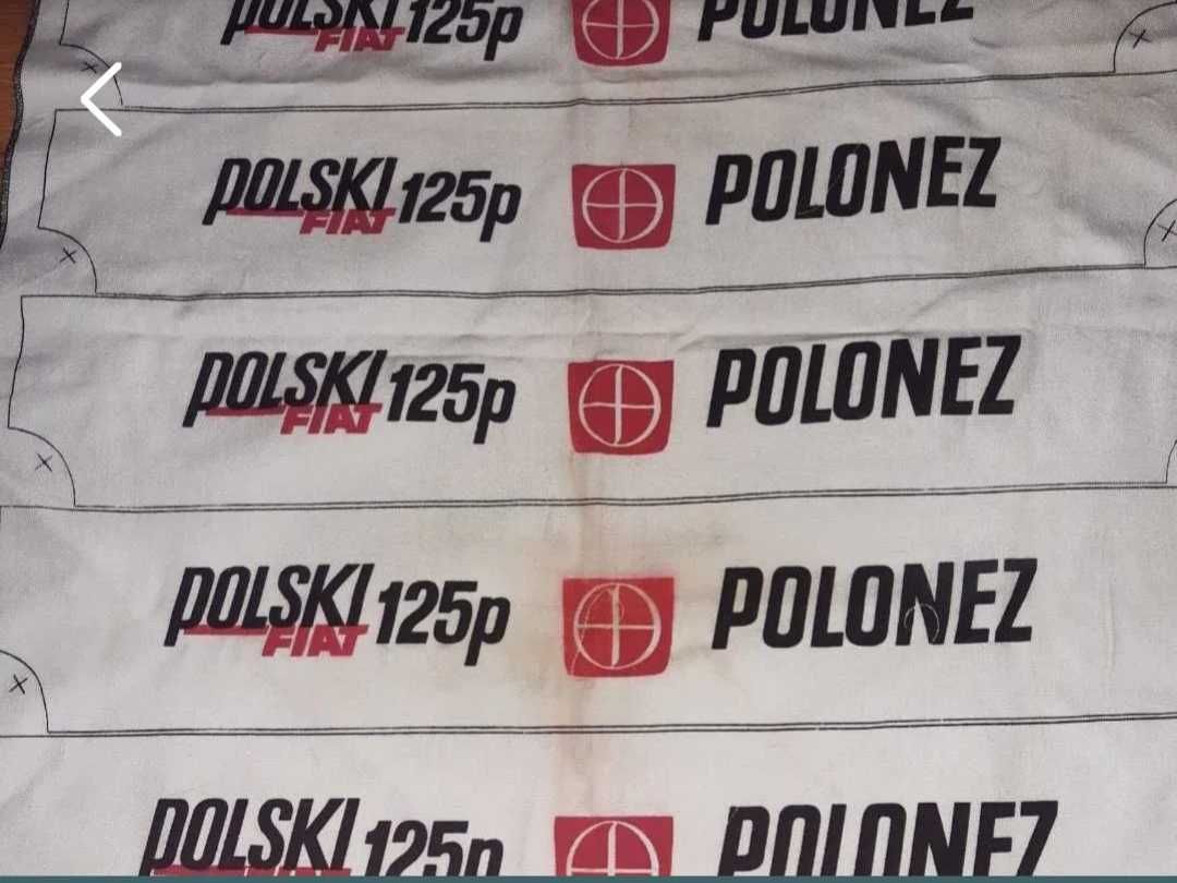 Naszywka z napisem FSO  Polonez 125p