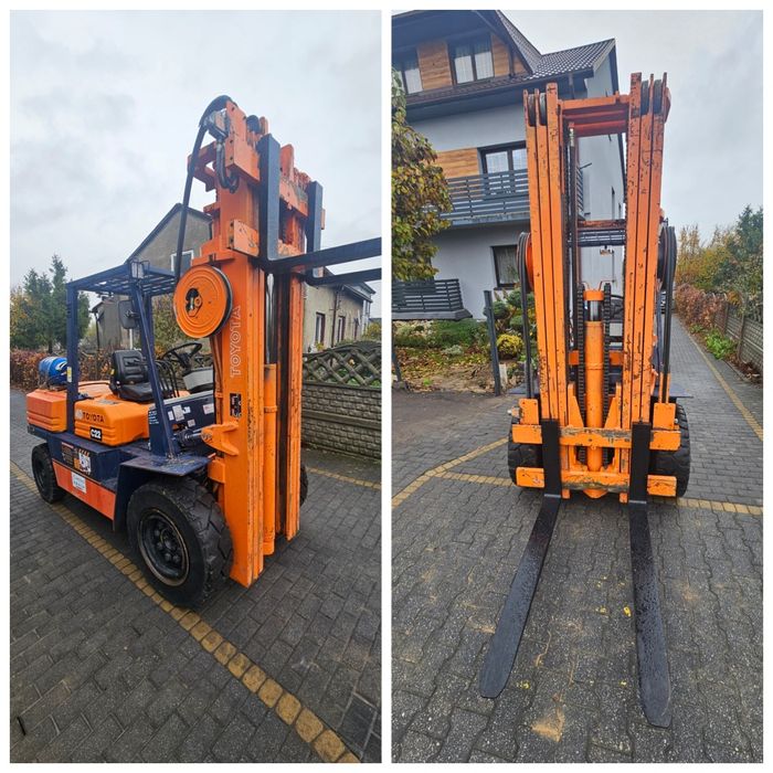Wózek widłowy TOYOTA 5FG40 TRIPLEX 6m 4sekcje LPG transport 4 tony