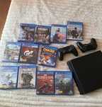 PS4 Slim 500gb+ 2 джойстика и +игры