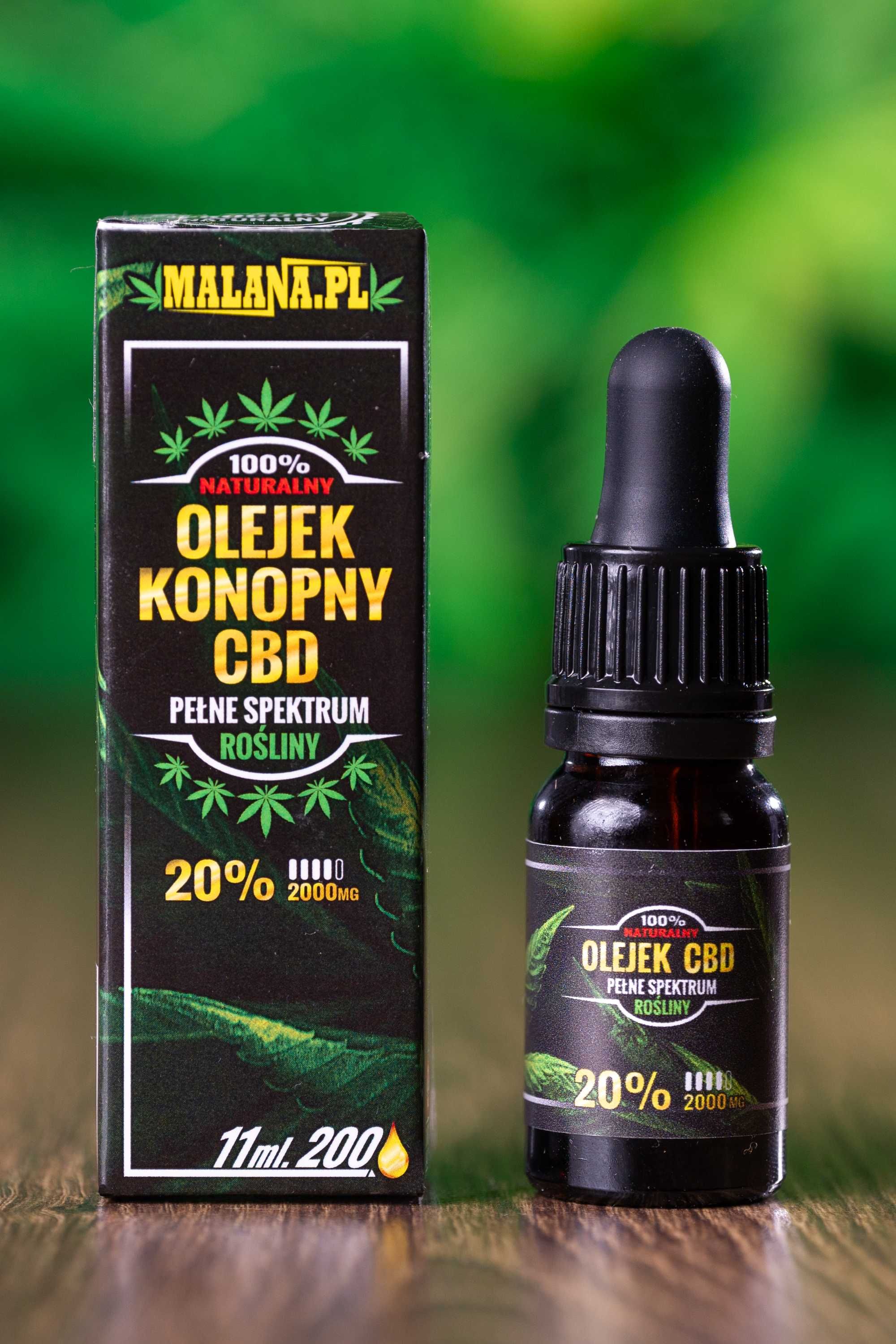 Olej CBD 20% Olej Konopny Pełne Spektrum | MALANA.PL