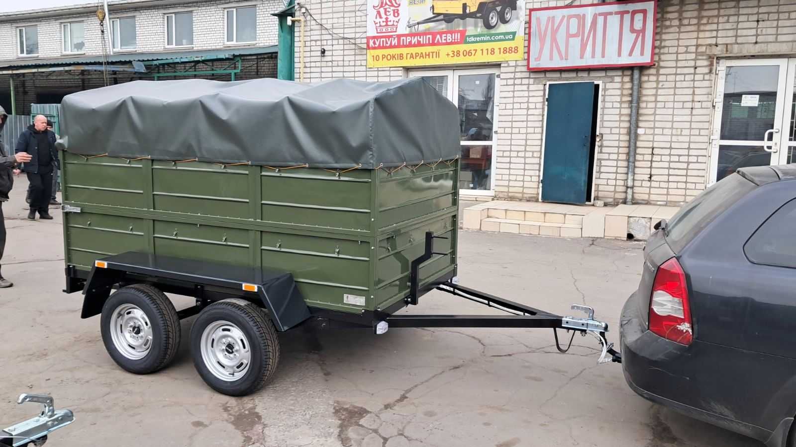 Двовісний причіп ЛЕВ від  виробника Доставка Россрочка