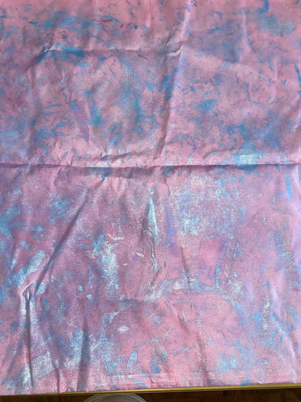 Conjunto de tecidos pintados á mão