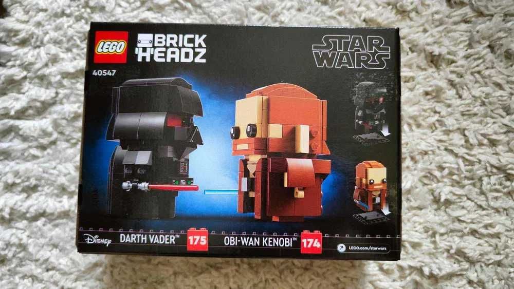 Nowe Klocki LEGO BrickHeadz 40547 Obi-Wan Kenobi i Darth Vader