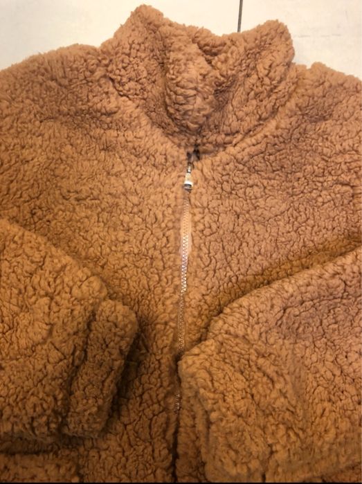Nowa bluza miś futerko, z kieszeniami, rozpinana, kurtka, oversize