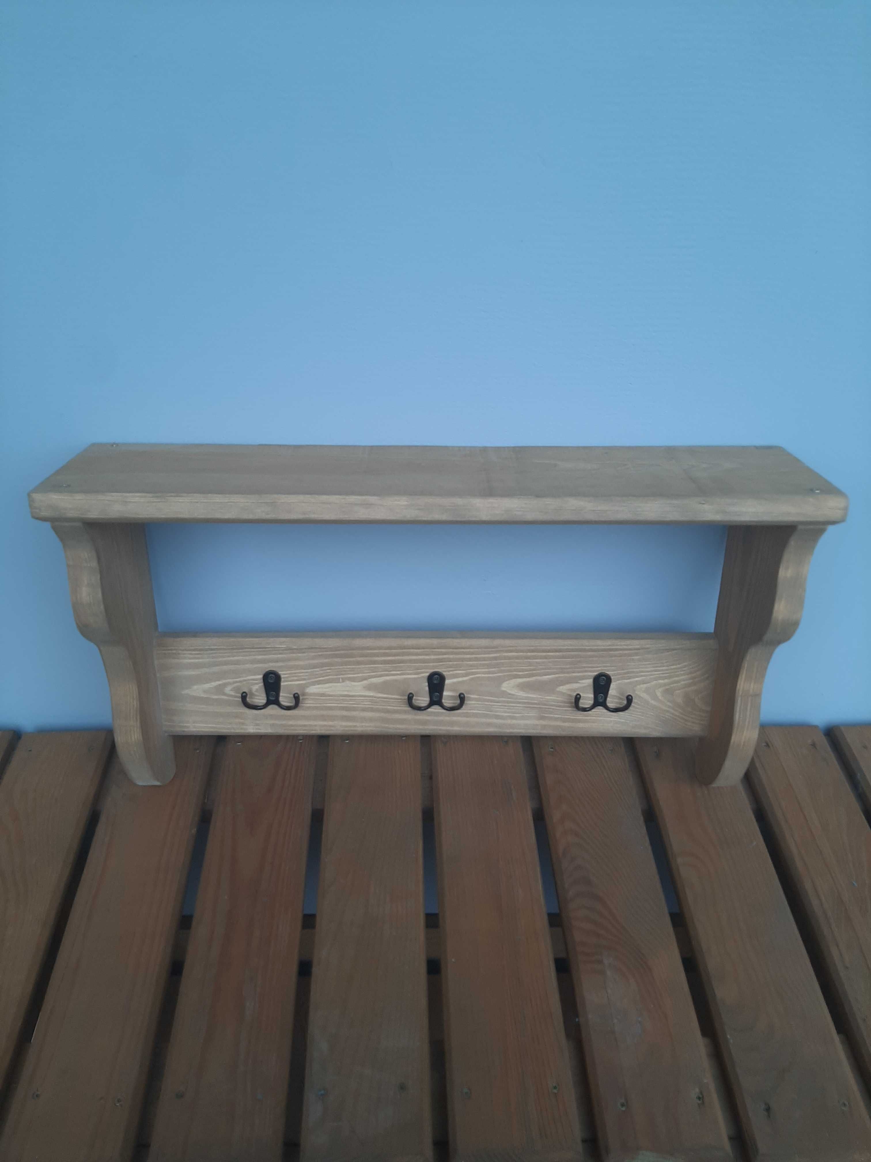 Wieszak z półką 56 cm szer. 3 kolory