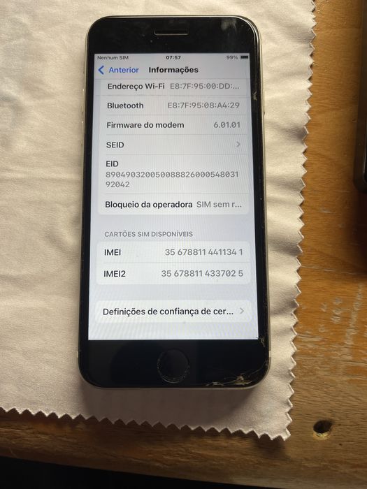 Iphone SE 2020 64 GB Branco Impecavel