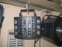 светомузыка светодиодная LED derby 9*3 w стробоскоп ультрафиолет