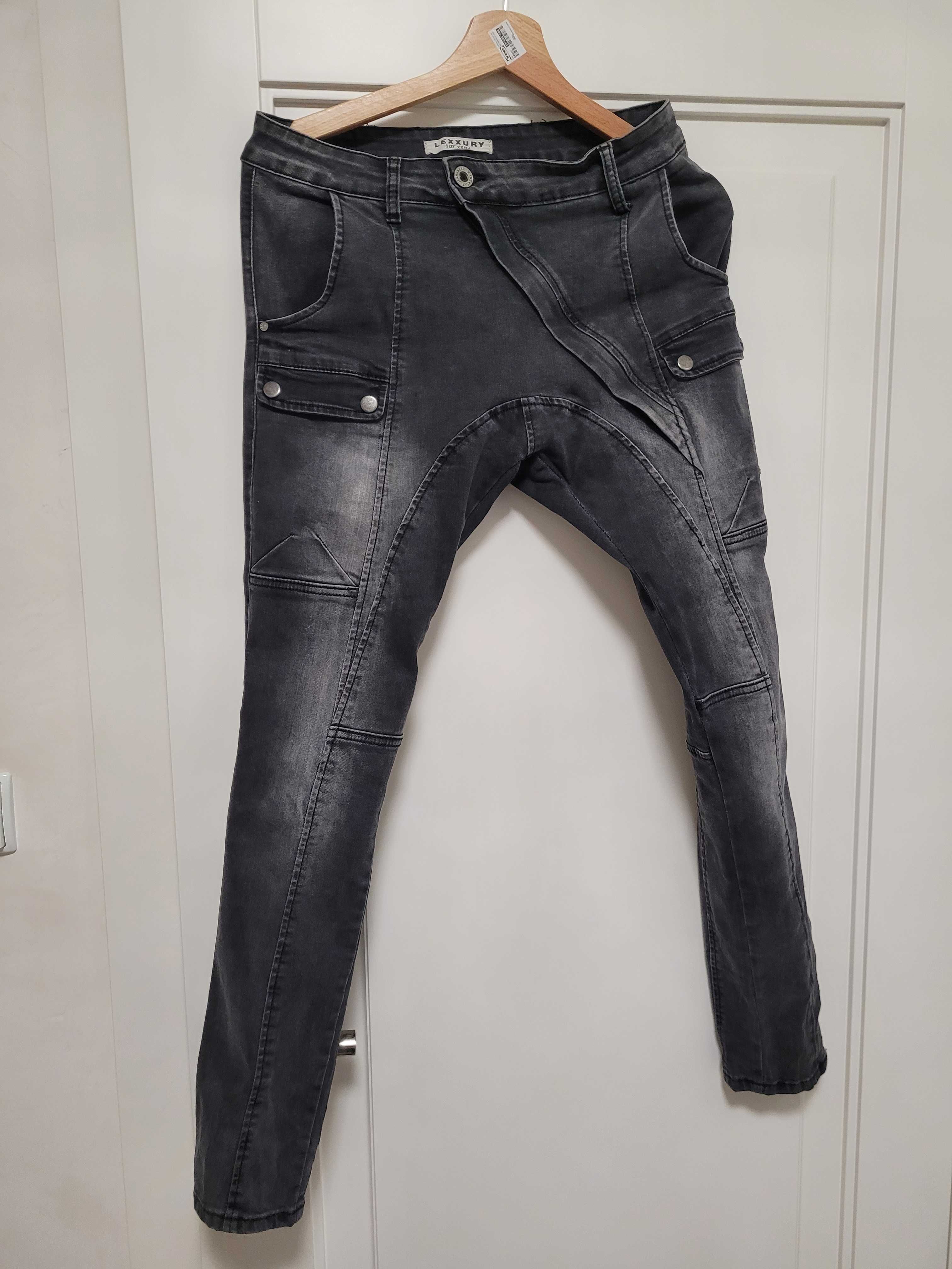 Spodnie jeansowe czarny jeans