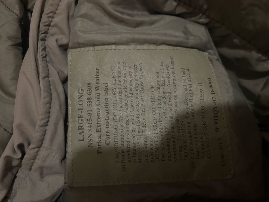 Зимний комплект армии США ECWCS Gen III level 7