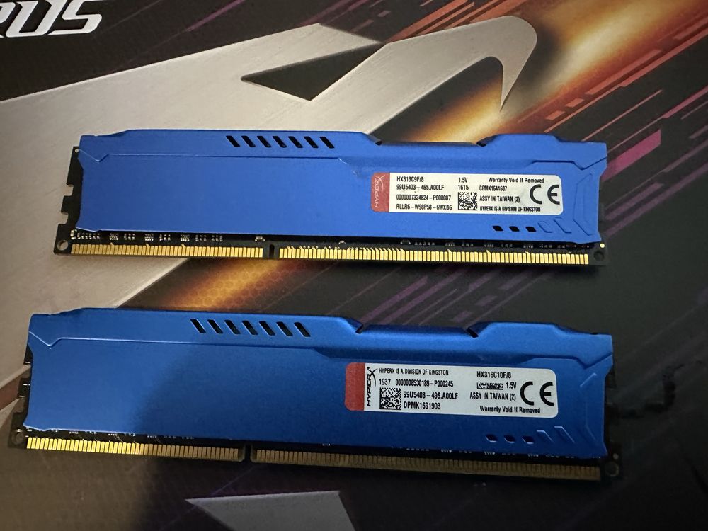 Pamięć ram DDR3 HyperX 2x8gb 1600mhz CL10