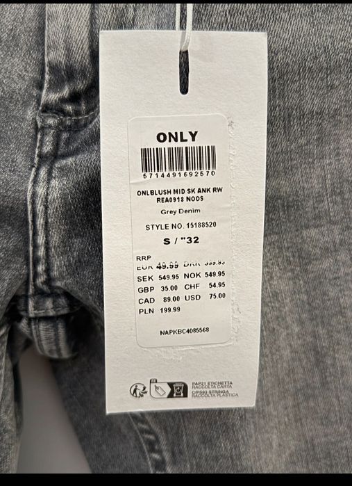 Jeansy ONLY Bush Skinny 32