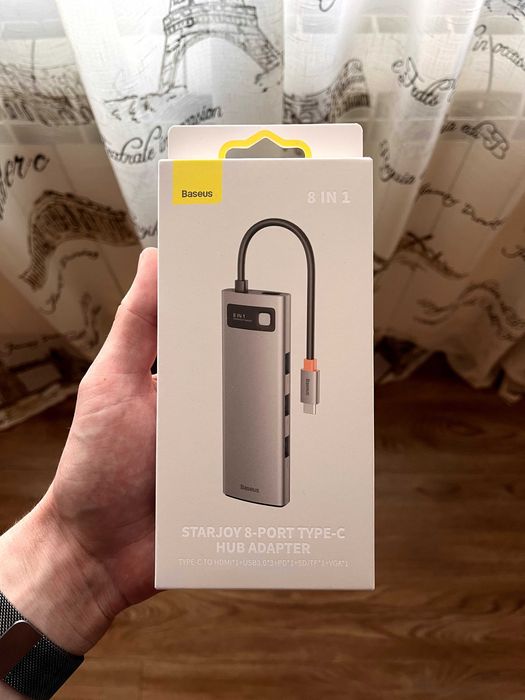 USB-хаб Baseus 8-in-1 Type-C | перехідник | розгалужувач