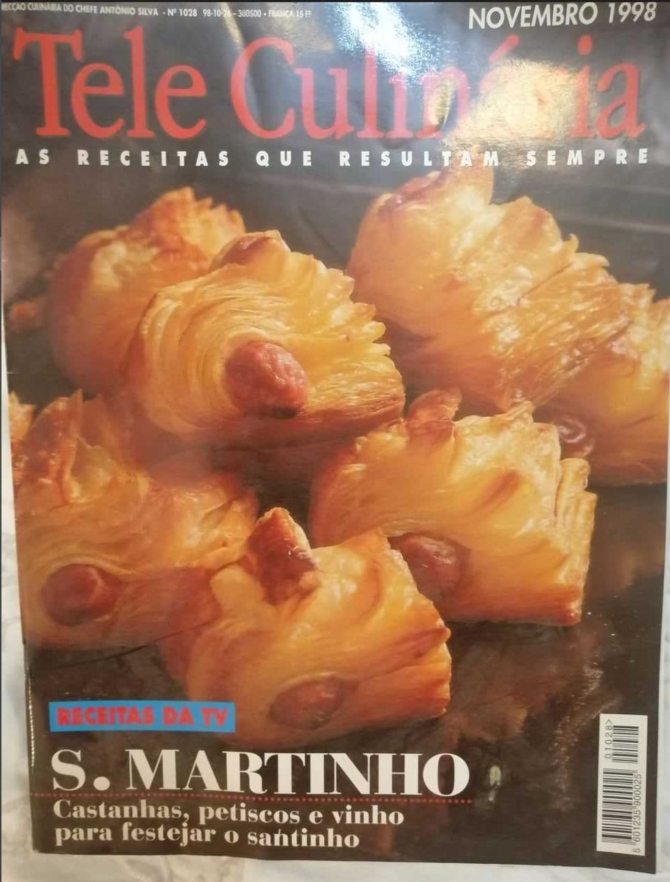 Tele Culinária e Doçaria - 8 revistas com 25 anos - 1998.99 LOTE 6