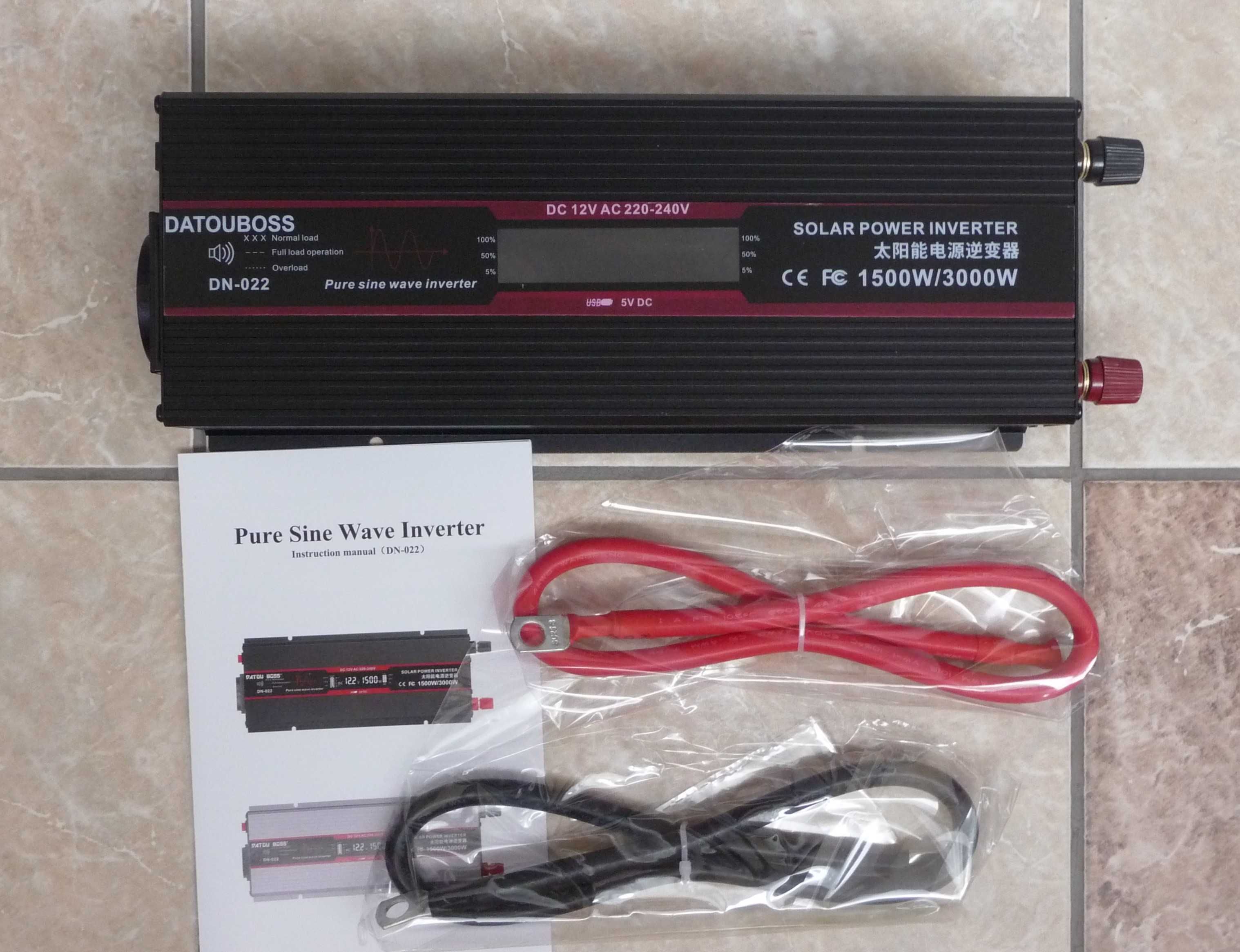Інвертор  Datouboss   12v/1500Вт  •  72v/1500Вт  •   12-24v/2300Вт