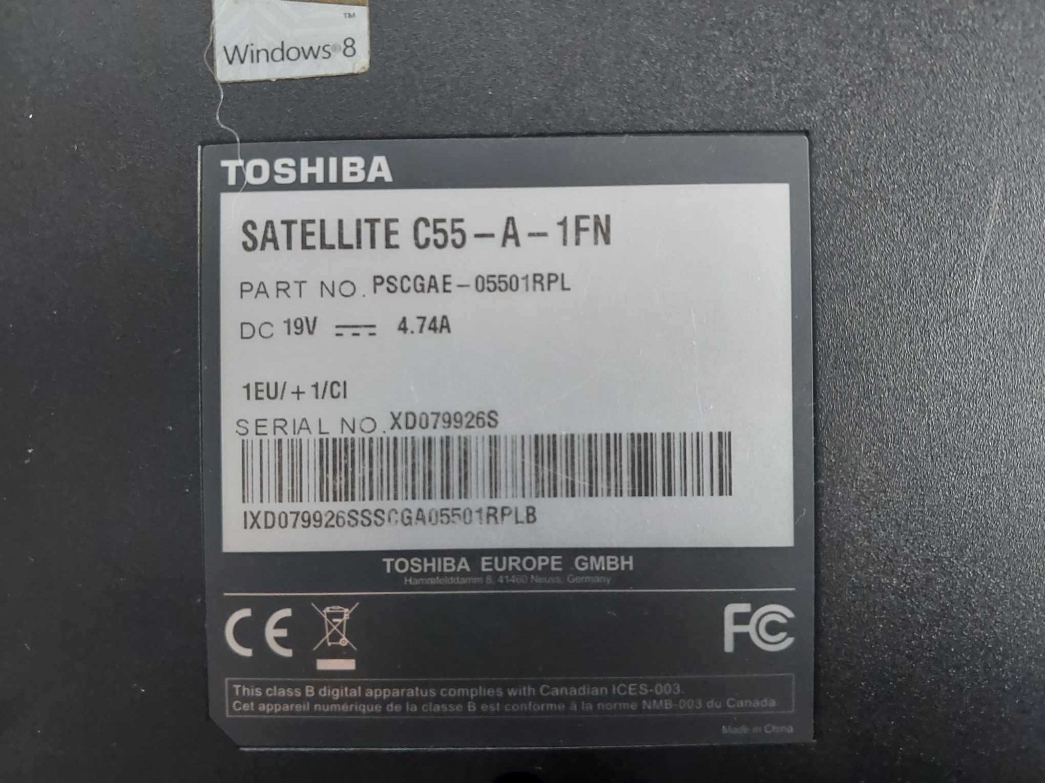 Laptop Toshiba..