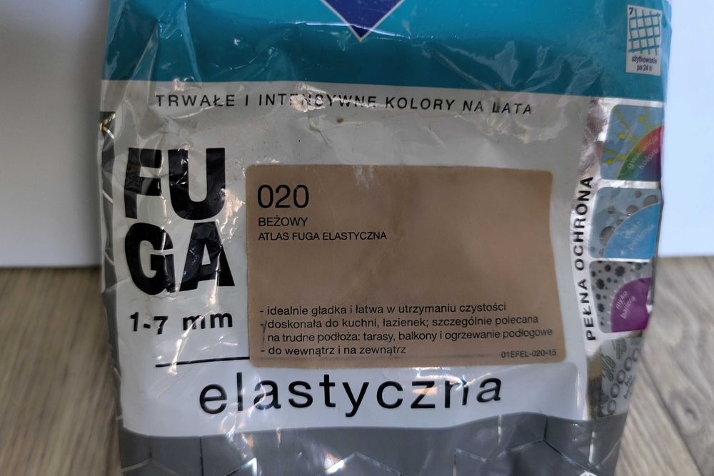Fuga elastyczna Atlas. Kolor 020 beżowy. 0,6 kg