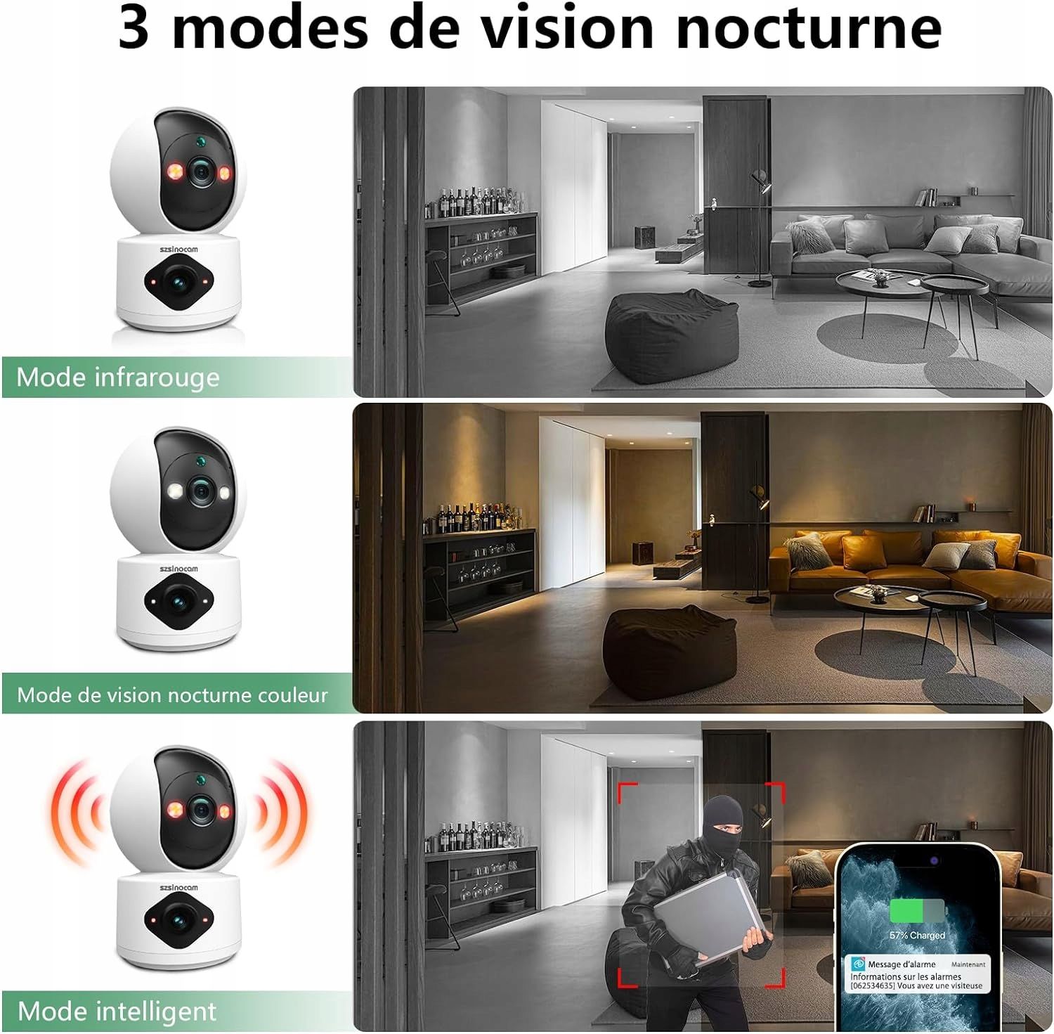 Kamera Ip Szsinocam Hr06 2X Obiektyw Wifi