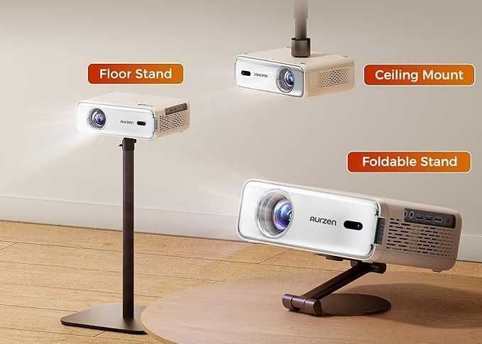 Aurzen EAZZE D1 4K Inteligentny Projektor Netflix 5G WiFi Bluetooth