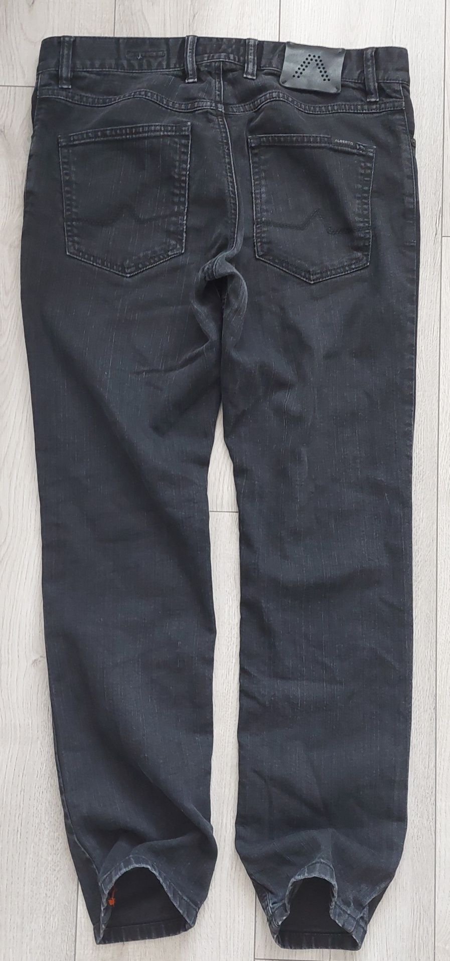 Spodnie Alberto Jeans Pipe T400 32x30 Regular SlimFit dżinsy biznesowe